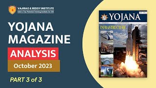 Yojana Magazine October 2023 Part3 Complete Analysis for UPSCState PSC Exams  Vajirao amp Reddy [upl. by Hniv]