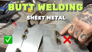 How to Butt Weld Sheet Metal 🔥 the right way vs the wrong way [upl. by Mosenthal]