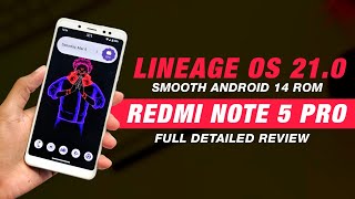 Lineage OS 210 For Redmi Note 5 Pro  Android 14  Smooth Rom  Full Detailed Review [upl. by Oech]