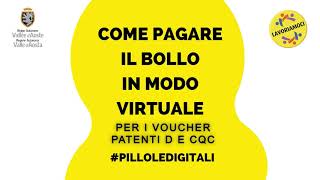 Pillole digitali come pagare il bollo virtuale [upl. by Kristine]