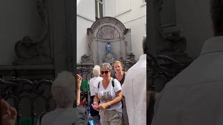 Manneken pis Brussels Belgium 🇧🇪mannekrishank brusselsbelgium belgium [upl. by Quartis]