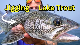 Jigging Lake Trout on Clearwater Lake Northern Manitoba EPIC [upl. by Yerocal]