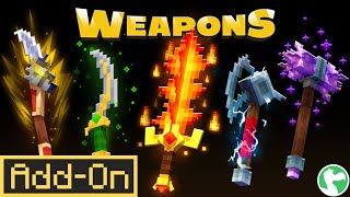 WEAPONS AddOn  Minecraft Marketplace Addon  Showcase [upl. by Cherin]