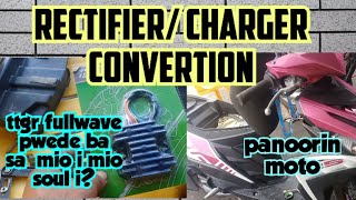 Mio i 125 chargerrectifier convertion  ttgr fullwave pwede ba sa mio i 125  miosoul i [upl. by Benzel]