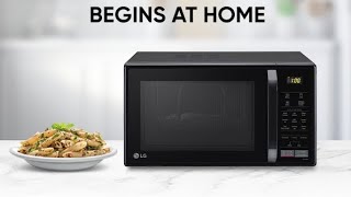 LG 21 L Convection Microwave Oven MC2146BV Black Auto Cook Menu Defrost Stainless Steel Cavit [upl. by Church]