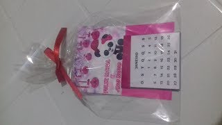 COMO MONTAR MINI CALENDÁRIO PERSONALIZADO [upl. by Ellehcear]