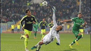 Ozil Goal vs Ludogorets  UCL 201617 [upl. by Amik]