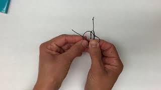 Morse Code Bracelet Slip Knot tutorial [upl. by Nauqyaj]