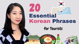 Learn Korean  20 MustKnow Korean Phrases for Tourists to Survive in Korea [upl. by Howund]