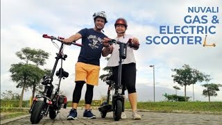 MOBER S10 amp GAS SCOOTER 49cc 2 Stroke  NUVALI RIDE Test drive [upl. by Reffinej]