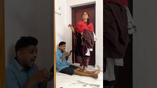 Rowdy Wife❤️Funny videos shorts youtubeshorts klshobasureshani [upl. by Darrej490]