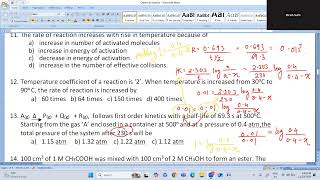 Chemical kinetics  Chemistry  Session 22 [upl. by Sirtemed]