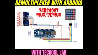 How to use 74HC4067 as DeMultiplexer with Arduino Interfacing of Demux with Arduino Nano [upl. by Suzette]