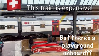 This Swiss train has a playground onboard [upl. by Bruner]