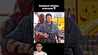 DEADPOOL violates everyone 💀 marvel deadpool spiderman avengers video shorts [upl. by Ardnasak559]