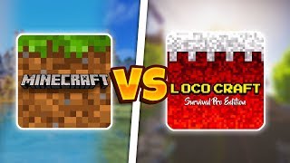 MINECRAFT POCKET EDITION VS 3D LOCO CRAFT  MCPE ПРОТИВ 3D LOCO CRAFT [upl. by Enidanreb]