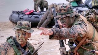 US Marines SmallUnit Amphibious Raid – CompanySized Boat Raid [upl. by Ilojne]