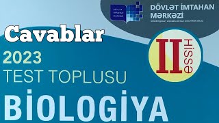 Biologiya yeni test toplusu cavabları 2ci hissə 2023 DİM [upl. by Nee]