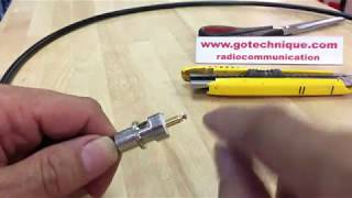 Tuto Montage PL259 6 coaxial faible perte GoTechnique [upl. by Arbed]