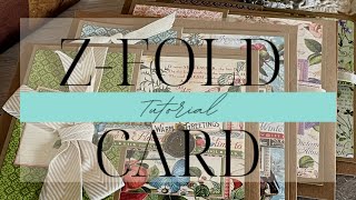 ZFold Closure Card Tutorial  Card Kit Vol 01 2022 [upl. by Aneem764]