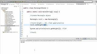 Writing a Rectangle Class in Java [upl. by Cira]