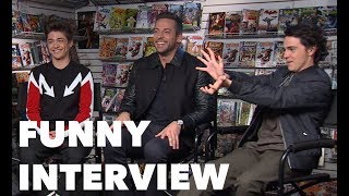 SHAZAM Funny Interview Zachary Levi Jack Dylan Grazer Asher Angel [upl. by Oinafipe541]