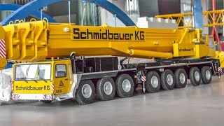 INCREDIBLE RC Cranes and heavy load Trucks work hard [upl. by Haduj]