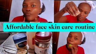 MY EVERYDAY FACE SKIN CARE ROUTINE AT AS LOW AS LESS THAN 200KSHfaceskincare skin viral [upl. by Eittap]