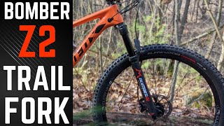 The Best Trail Fork for 500  Marzocchi Bomber Z2 Mountain BIke Fork Review and Actual Weight [upl. by Darnoc132]