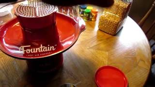 Presto Fountain Hot Air Popcorn Popper  Review amp Demonstration [upl. by Kristien]