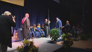 Mooresville student graduates after accident [upl. by Katalin]