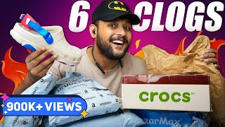 6 BEST CROCSCLOGSSLIDERS FOR MEN 🔥 Amazon Footwear Haul Review 2023  ONE CHANCE [upl. by Anahahs]