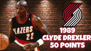 Clyde Drexler Highlights 50 Points 1989 [upl. by Eseilanna]