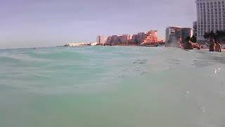 In the Ocean at Hotel Riu Cancun  AllInclusive Resort in Cancun Mexico [upl. by Daveen]