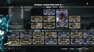 Warframe U21 Vauban Prime PV build 0 Forma [upl. by Aniretac]