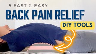 How to Reduce Back Pain and Disc Pain Naturally Using These 5 Back Pain Relief Tools [upl. by Ydur]