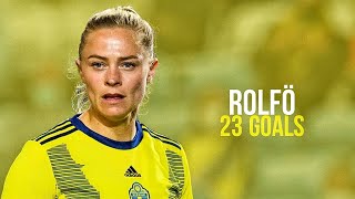 FRIDOLINA ROLFÖ  ALL 23 GOALS FOR SWEDEN [upl. by Alliuqaj939]