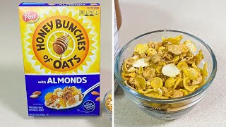 POST HONEY BUNCHES OF OATS WITH ALMONDS Review  Cereal with Almonds and Oats [upl. by Auqinahc131]