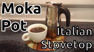 How to use a Moka Pot Italian Stovetop Espresso Maker [upl. by Gombosi485]