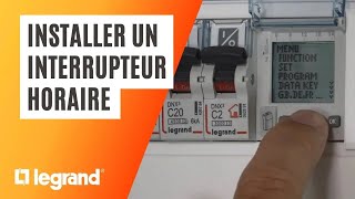 Comment installer un interrupteur horaire Legrand au tableau électrique [upl. by Attesor335]