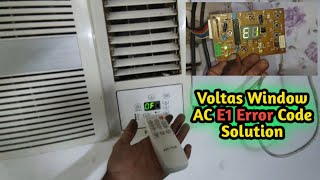 Votas Window AC E1 Error Code Solution Voltas PCB Button Replace Voltas AC Display Blinking [upl. by Moneta]