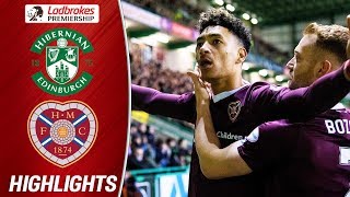 Hibernian 13 Hearts  Jambos Dominate in Edinburgh Derby  Ladbrokes Premiership [upl. by Aita]