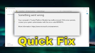 FIX Teams Error 80090016 quotTrusted Platform Module Has Malfunctionedquot [upl. by Ryan]