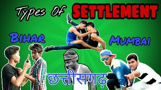 Types Of Settlement  Bihar Vs Chhattisgarh Vs Mumbai  CG SWAG [upl. by Hepzi444]