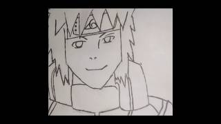 Minato Drawing with a edit  anime short anime drawing [upl. by Oirrad]