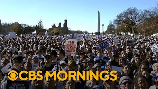 Tens of thousands of Israel supporters rally in Washington DC [upl. by Assilev]