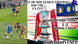 Why Football NEEDS Non League Gainsborough Trinity v Boston Match Vlog [upl. by Sueahccaz]