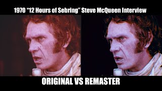 1970 12 Hours of Sebring quotSteve McQueen Interviewquot REMASTER [upl. by Eillas]