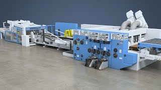 Box Plant Basics  Flexo Folder Gluer [upl. by Nyrrek]