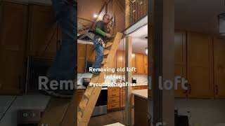 Removing Old Loft Ladder carpenter carpentry woodworking youtube youtubeshorts [upl. by Rania]